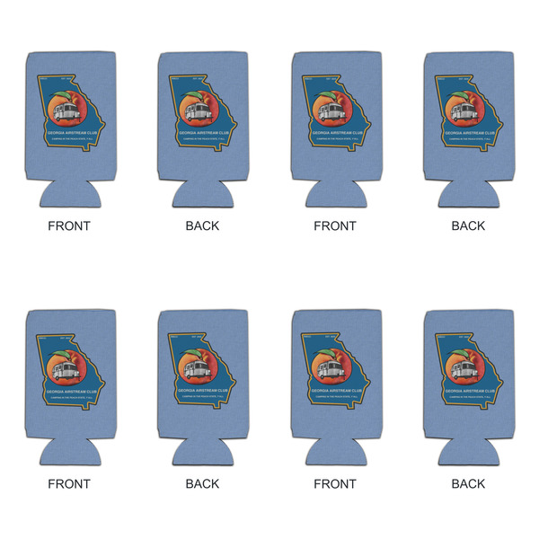 Georgia Airstream Club Can Cooler - 16oz - Set of 4 - Front & Back