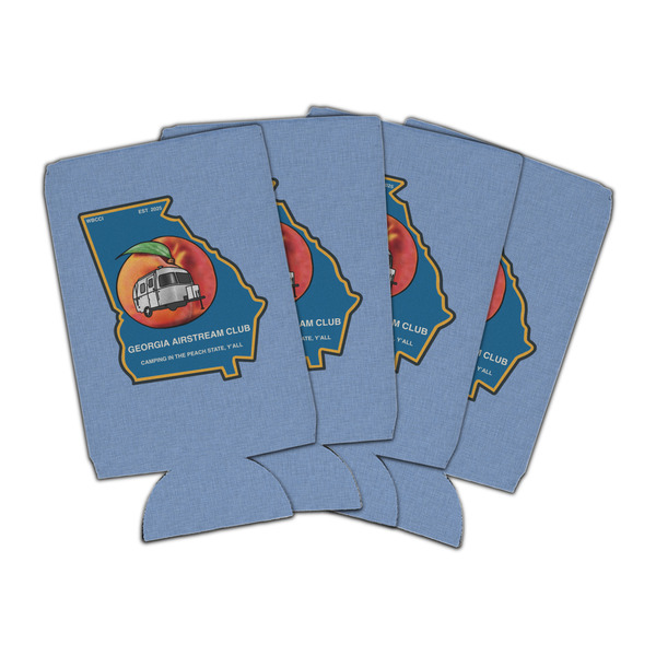 Custom Georgia Airstream Club Can Coolers - 16 oz - Set of 4