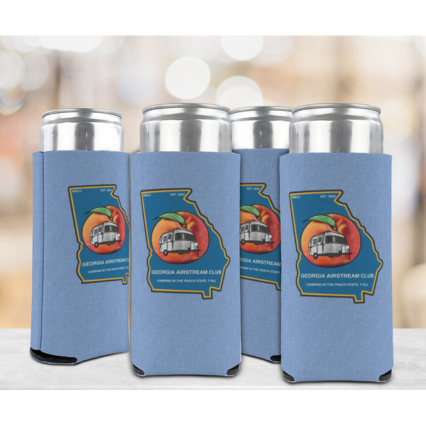Georgia Airstream Club Can Cooler - Tall 12oz - Set of 4 - In Context