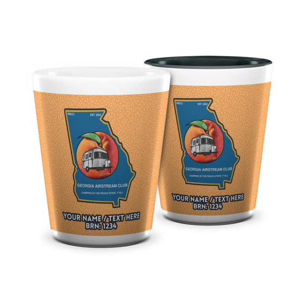 Custom Georgia Airstream Club Ceramic Shot Glass - 1.5 oz