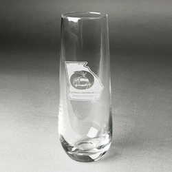 Georgia Airstream Club Champagne Flute - Stemless - Laser Engraved