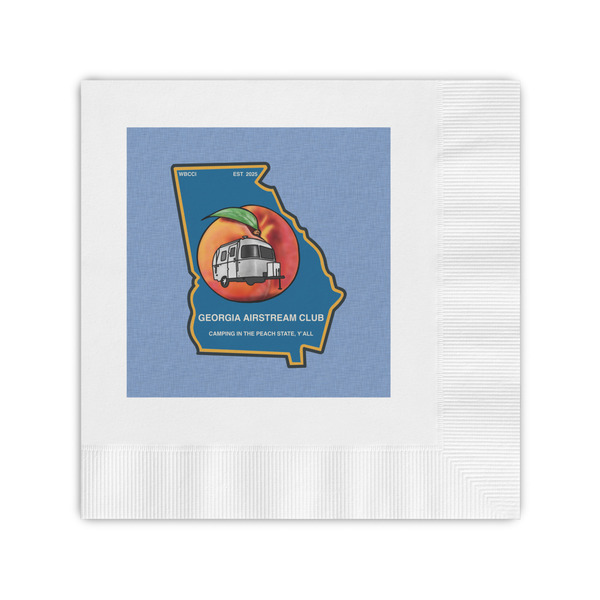 Custom Georgia Airstream Club Coined Cocktail Napkins