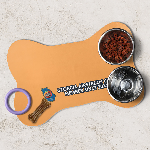 Georgia Airstream Club Dog Bone Shaped Mat Lifestyle