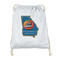 Georgia Airstream Club Drawstring Backpack - Sweatshirt Fleece - Double-Sided