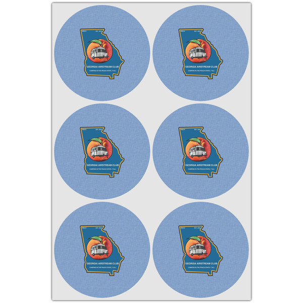 Georgia Airstream Club Drink Topper - Large - Set of 6