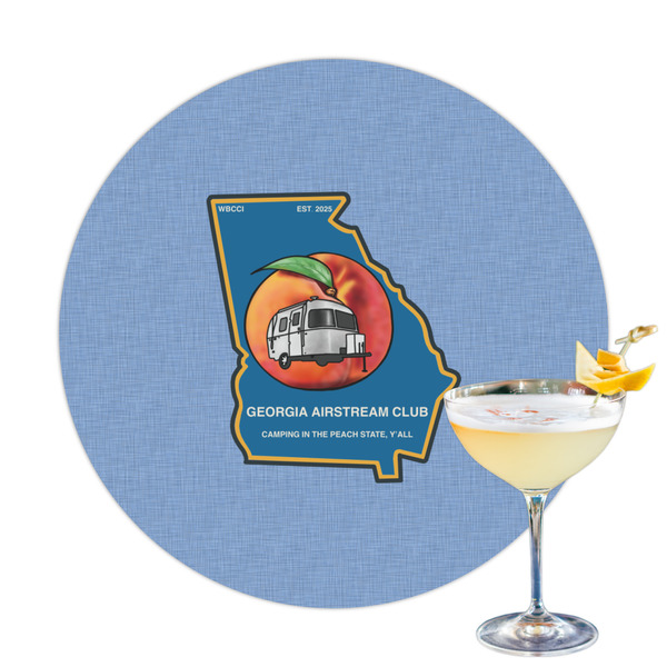 Custom Georgia Airstream Club Printed Drink Topper