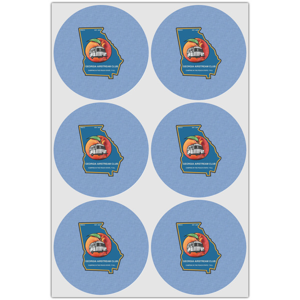 Georgia Airstream Club Drink Topper - XLarge - Set of 6