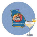 Georgia Airstream Club Printed Drink Topper - 3.5"