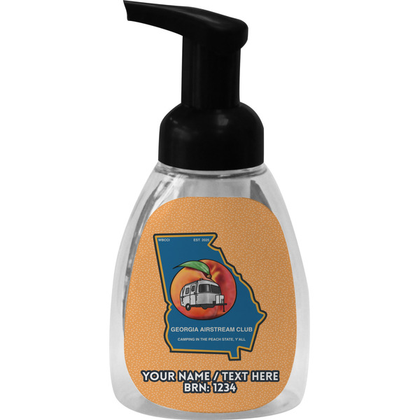 Georgia Airstream Club Foam Soap Bottle - Black - Front
