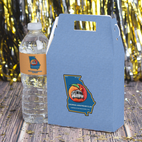 Georgia Airstream Club Gable Favor Box - In Context