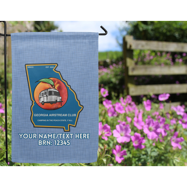 Georgia Airstream Club Garden Flag - Outside In Flowers