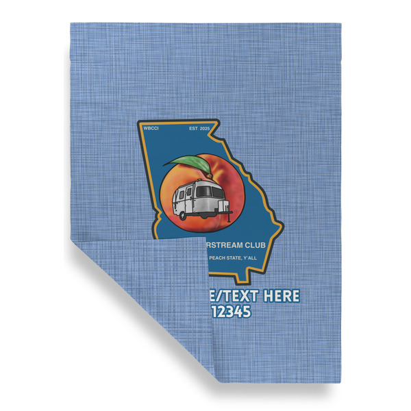 Georgia Airstream Club Garden Flags - Large - Double Sided - FRONT FOLDED