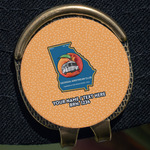 Georgia Airstream Club Golf Ball Marker - Hat Clip - Gold