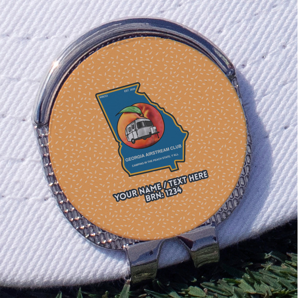 Custom Georgia Airstream Club Golf Ball Marker - Hat Clip