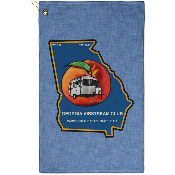 Custom Georgia Airstream Club Golf Towel - Poly-Cotton Blend - Small