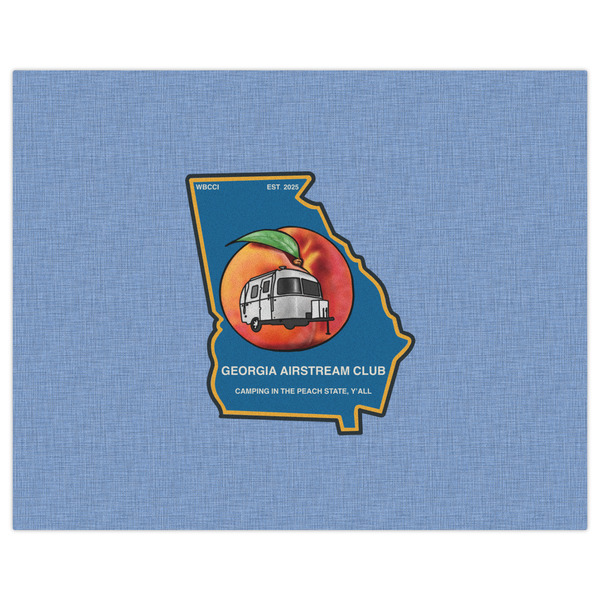 Georgia Airstream Club Indoor / Outdoor Rug - 8'x10' - Front Flat
