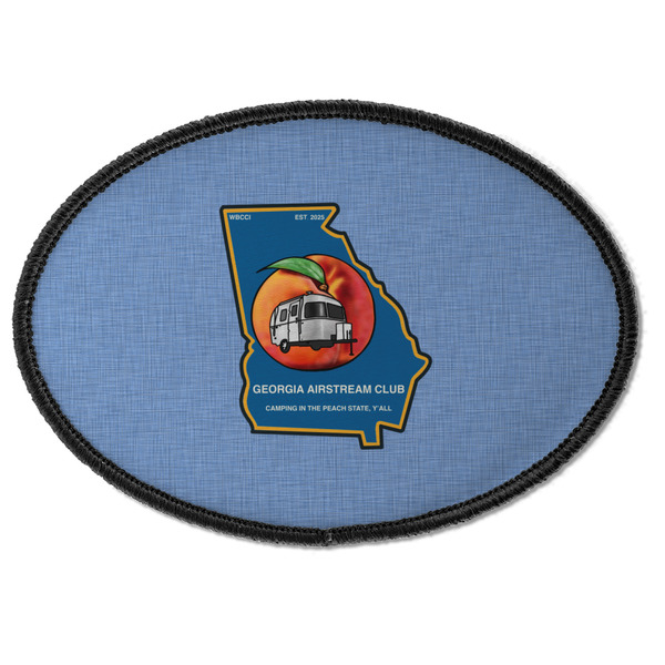 Georgia Airstream Club Iron On Patch - Oval - Front