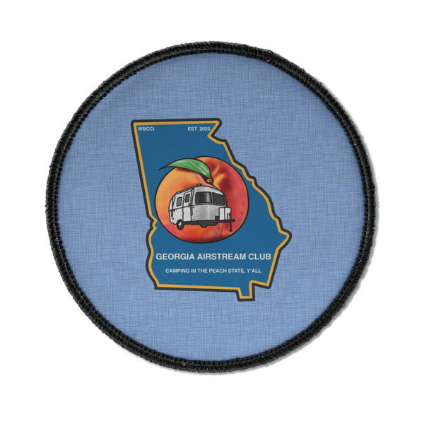 Georgia Airstream Club Iron On Patch - Round - Front