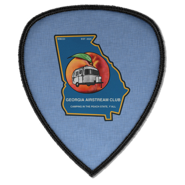 Georgia Airstream Club Iron On Patch - Shield - Style A - Front