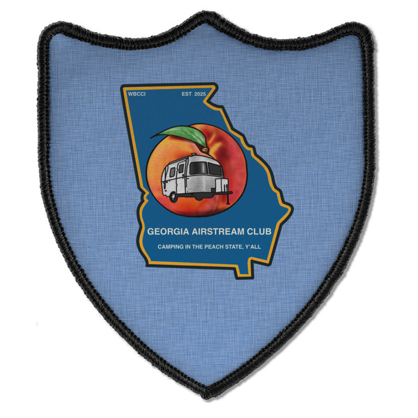 Georgia Airstream Club Iron On Patch - Shield - Style B - Front