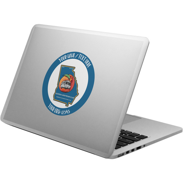 Custom Georgia Airstream Club Laptop Decal