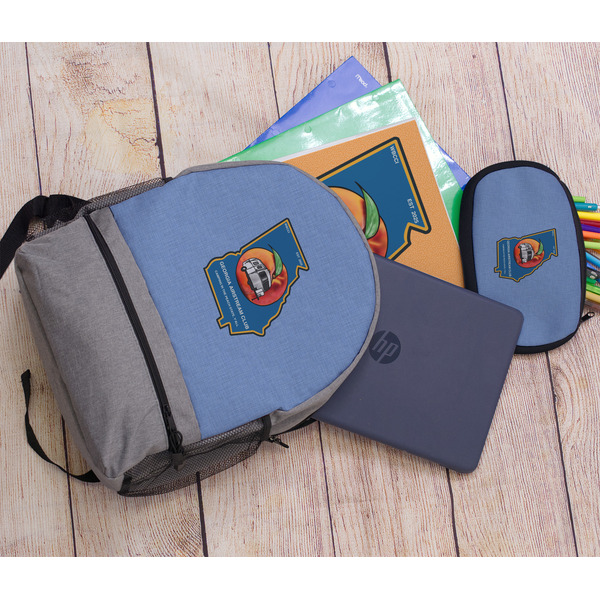 Georgia Airstream Club Large Backpack - Gray - With Stuff