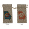 Georgia Airstream Club Burlap Gift Bag - Large - Double-Sided
