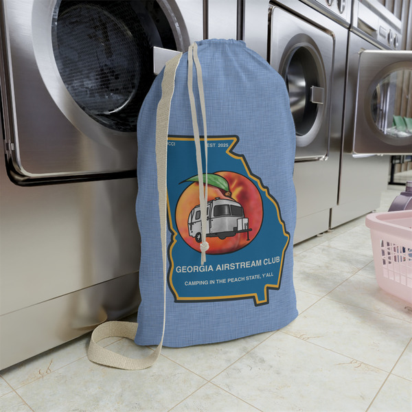 Georgia Airstream Club Large Laundry Bag - In Context