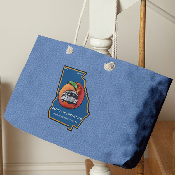 Georgia Airstream Club Large Rope Tote - Life Style