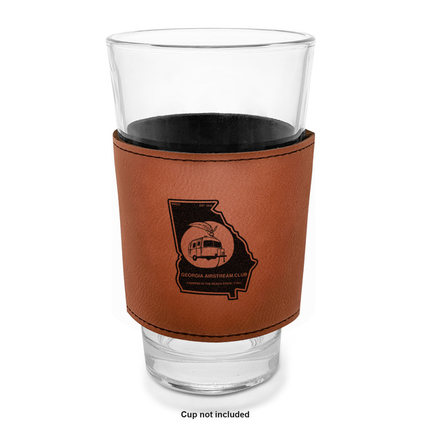 Georgia Airstream Club Laserable Leatherette Mug Sleeve - In pint glass for bar
