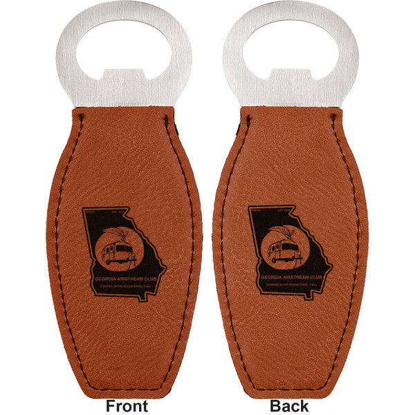 Georgia Airstream Club Leather Bar Bottle Opener - Front and Back (double sided)