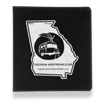 Georgia Airstream Club Leather Binder - 1" - Black