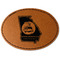 Georgia Airstream Club Faux Leather Iron On Patch - Oval
