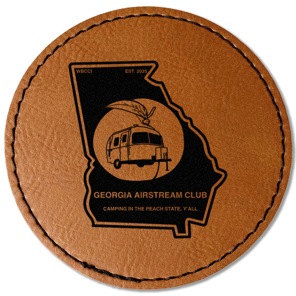 Georgia Airstream Club Leatherette Patches - Round