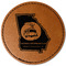 Georgia Airstream Club Faux Leather Iron On Patch - Round