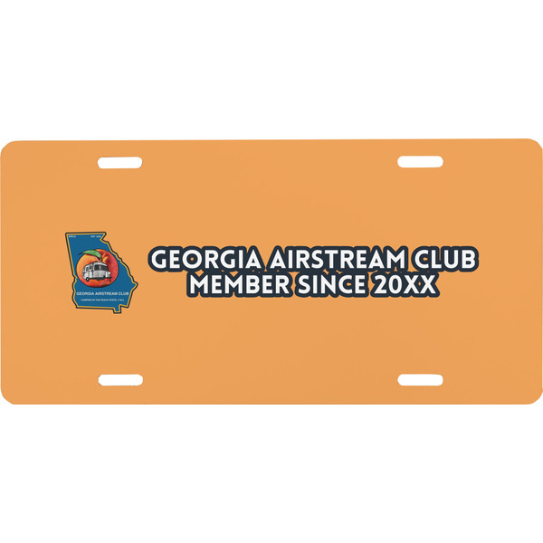 Custom Georgia Airstream Club Front License Plate