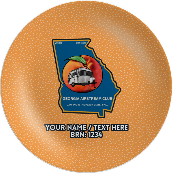 Custom Georgia Airstream Club Melamine Plate