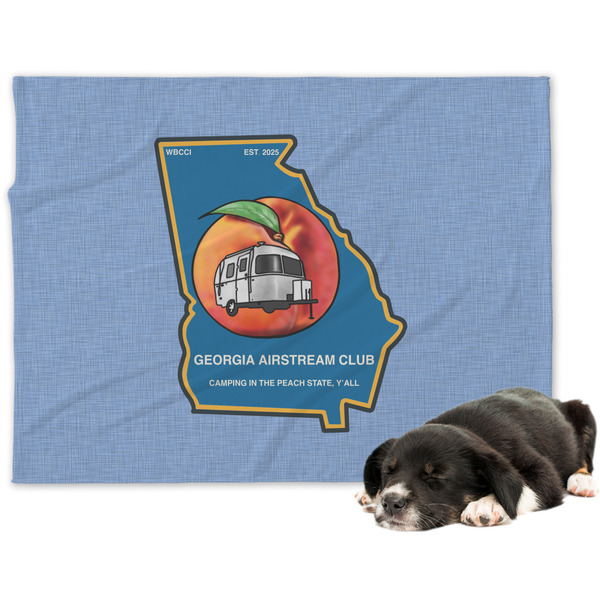 Custom Georgia Airstream Club Dog Blanket