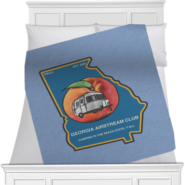 Custom Georgia Airstream Club Minky Blanket