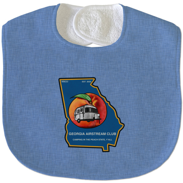 Georgia Airstream Club New Baby Bib - Closed and Folded