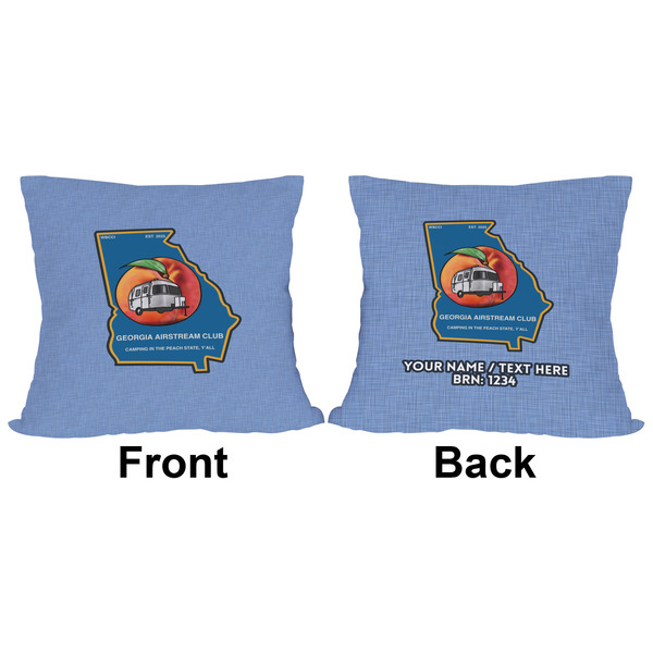 Georgia Airstream Club Outdoor Pillow - 16x16