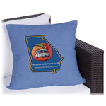 Georgia Airstream Club Outdoor Pillow - 18"