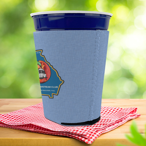 Georgia Airstream Club Party Cup Sleeves - with bottom - Lifestyle