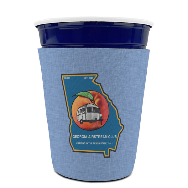 Georgia Airstream Club Party Cup Sleeves - without bottom - Front (On Cup)