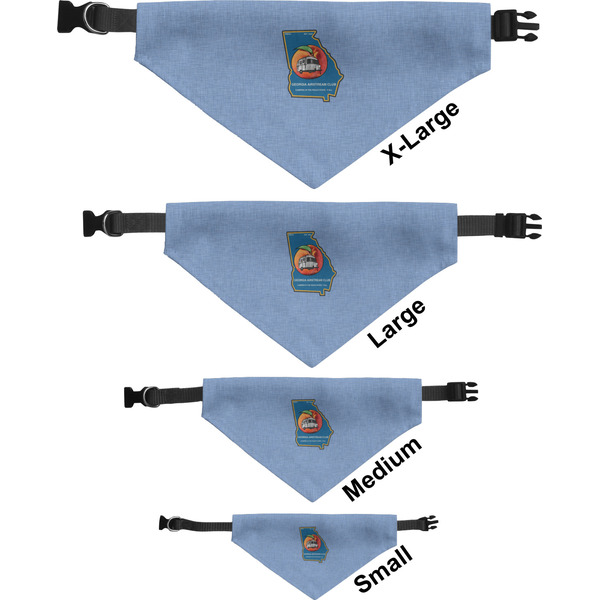 Georgia Airstream Club Pet Bandana Sizes