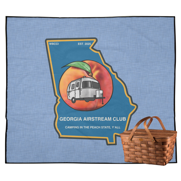 Custom Georgia Airstream Club Outdoor Picnic Blanket