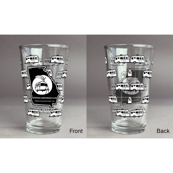 Georgia Airstream Club Pint Glass - Full Fill w Transparency - Approval