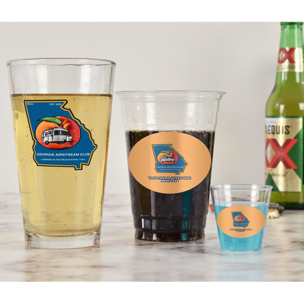 Georgia Airstream Club Pint Glass - Two Content - In Context