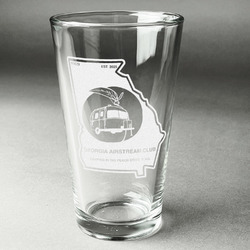 Georgia Airstream Club Pint Glass - Laser Engraved