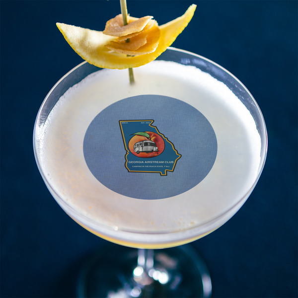 Georgia Airstream Club Printed Drink Topper - Medium - In Context
